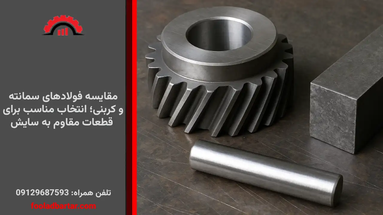 مقایسه فولادهای سمانته و کربنی؛ انتخاب مناسب برای قطعات مقاوم به سایش