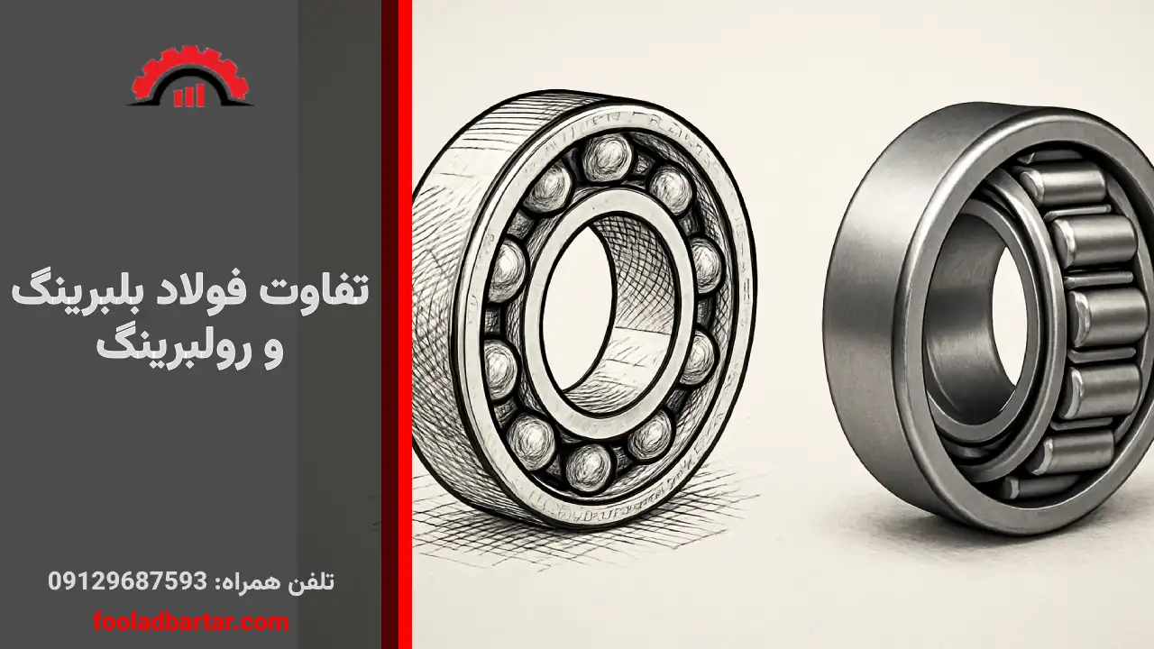 تفاوت فولاد بلبرینگ و رولبرینگ